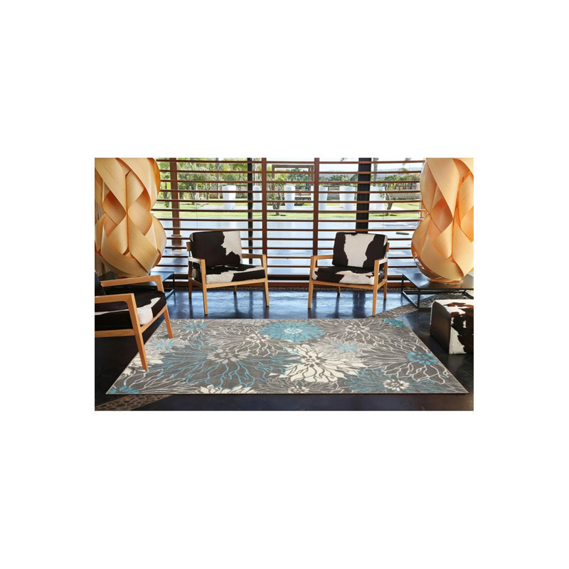 Tapis tissés avec motifs floraux, Rectangle 2 pi 4 po x 4 pi