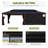 Veikous Hardtop Double-Roofed Aluminum Patio Gazebo Multiple Sizes-105006300