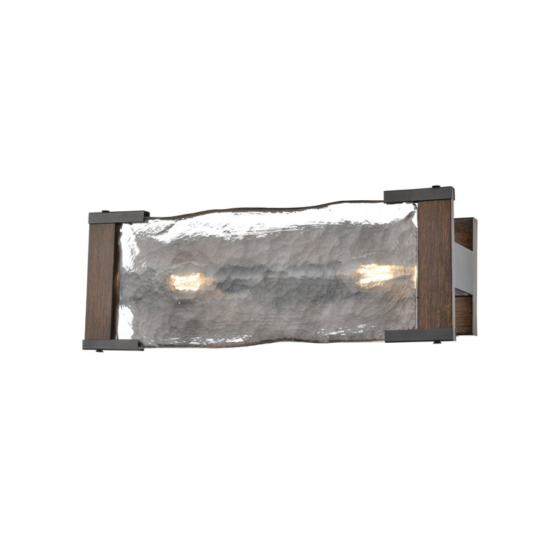 Éclairage pour meuble-lavabo 2 lumières Clairette, Brun