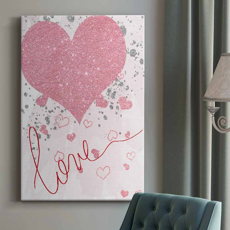 Sparkling Love - Wrapped Canvas Print, 18" H x 12" W x  1.5" D
