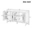 Buffet Rustic Chic - Armoire avec portes tissées TREXM-576563319
