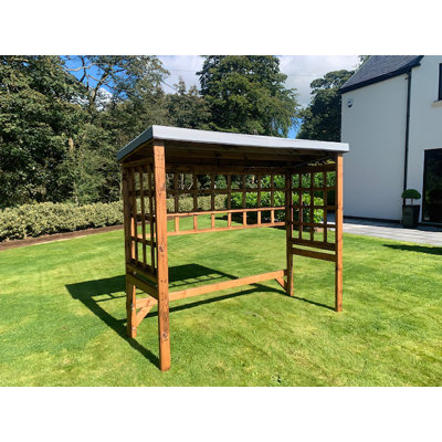 Oakham 2.5m x 1m Wood Patio Gazebo