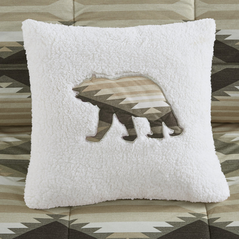 Full Brown Southwestern Down Alternative Comforter Set