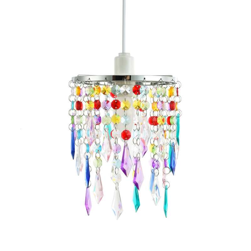 22cm H Metal Novelty Pendant Shade ( Screw On ), Silver