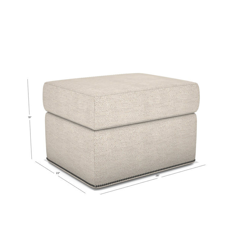 Newlin Ottoman, Yes, Impala Linen