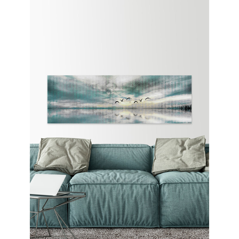 Parvez Taj - Wrapped Canvas Painting, 25cm H x 76cm W