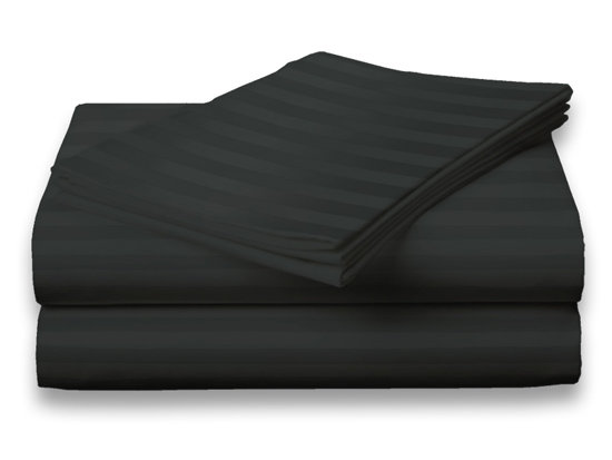 400 Thread Count Sateen Sheet Set, Black