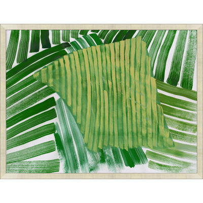 «Abstracted Fern 1» par Thom Filicia - Peinture encadrée sur papier