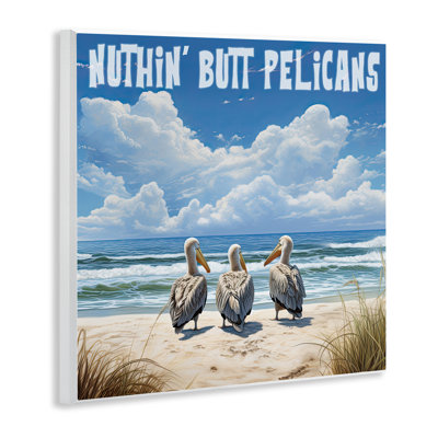 Nuthin 'bout pélicans, art mural par Jim Baldwin