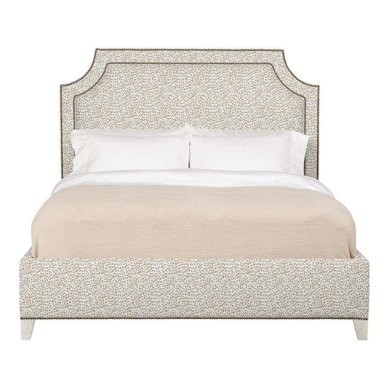 Audrey/Asher Upholstered Bed, Worthy Snow, Casa Blanca, Yes