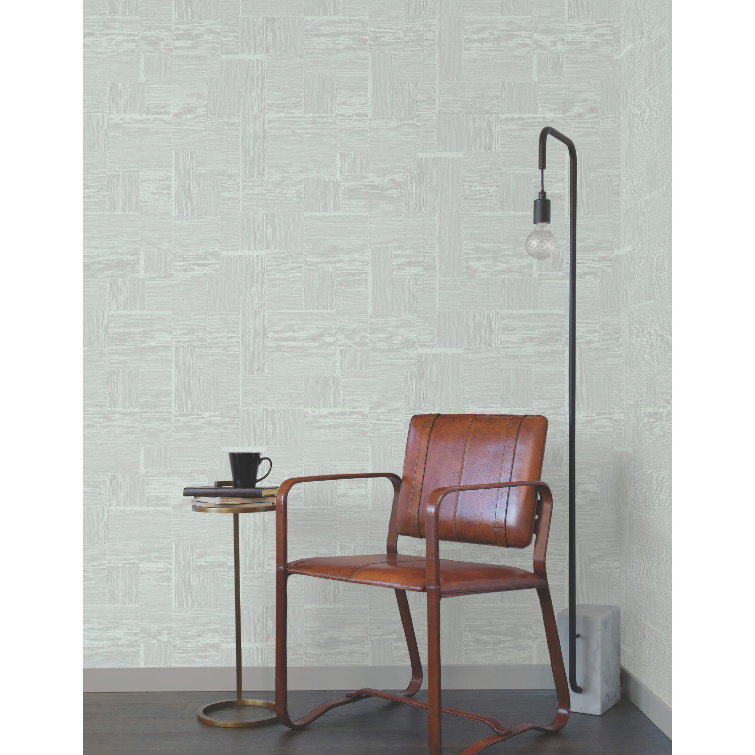 Alodee Geometric Wallpaper, Sky Blue