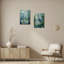 2 Panel Bird Wall Art Blue Heron Pictures Framed Bird Prints Artwork Heron in the Pond Natural Print Painting for Living Room Bedroom Office Wall Decor-875289990