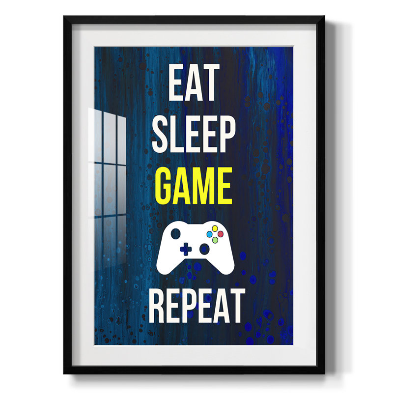 «Gamer at Play V», impression encadrée, H 25,5 po x l 17,5 po, Noir