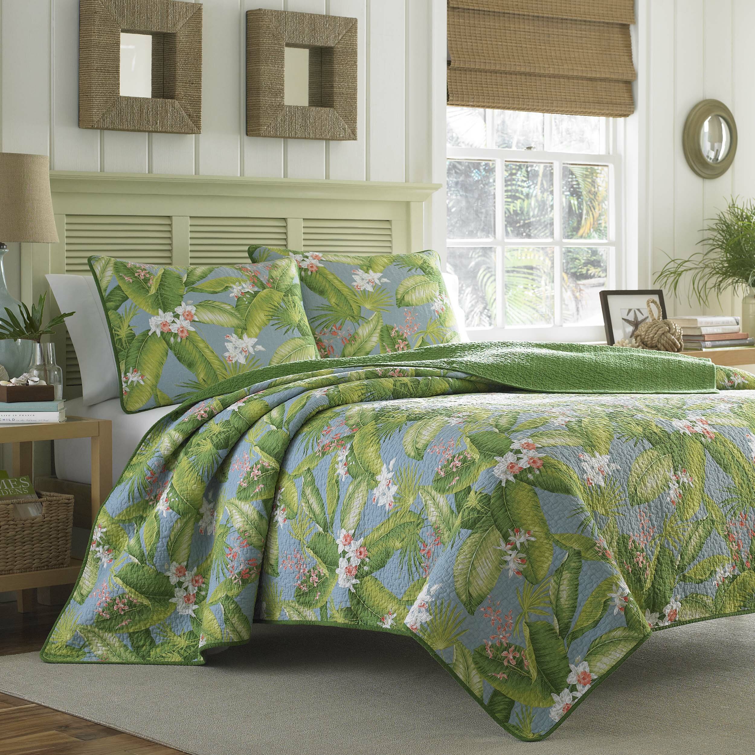 Tommy Bahama Home Tommy Bahama Aregada Dock Cotton Reversible Quilt Set ...