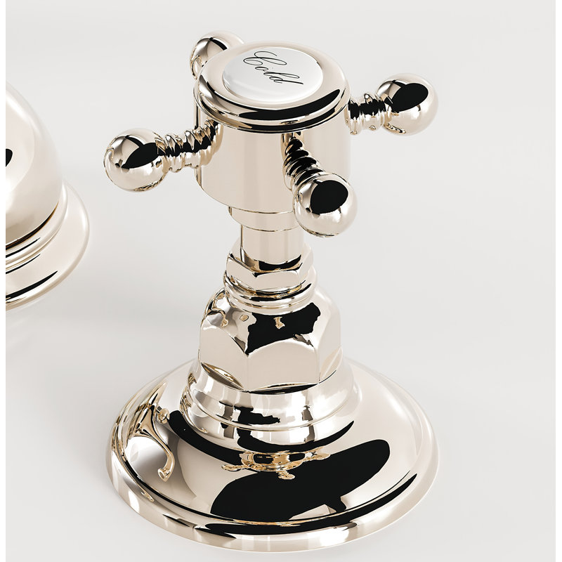Viaggio Widespread Bathroom Faucet with Drain Assembly, Polished Nickel
