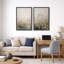 «Minimal Wildflower Meadow», art de chambre à coucher, impression sur toile encadrée-406161273-406161269