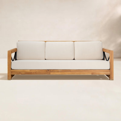 Vella 84" Teak Patio Sofa