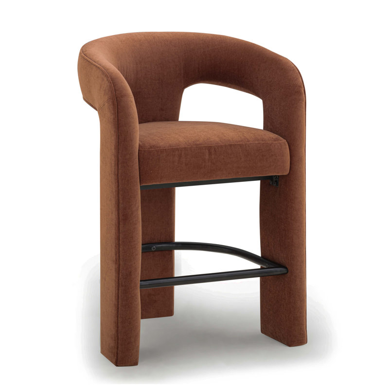 Tabouret de comptoir Malone, Tabouret de comptoir (siège d'une hauteur de 26 p, Rouge