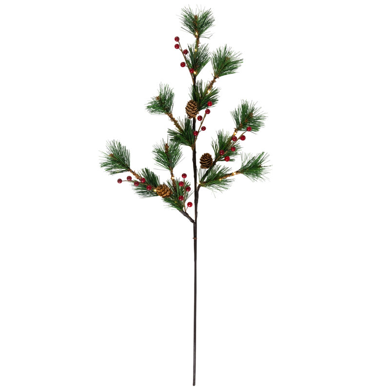 Faux Berry/Pine Branch