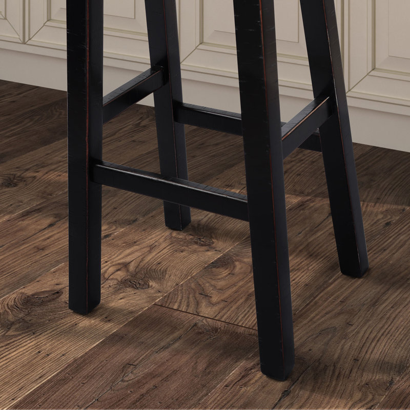 Tabourets Armantine, ensemble de 2, Brun / Noir, Tabouret de bar (siège d'une hauteur de 31 po)