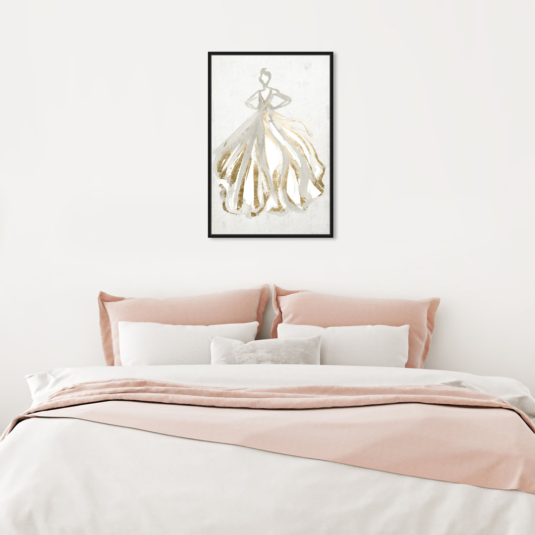 " Elegant Dress Flow III " Painting Print House of Hampton®