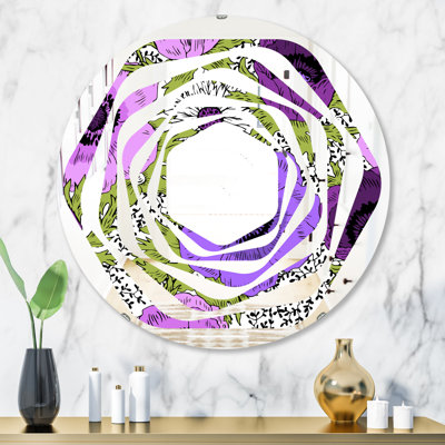 Miroir mural Whirl Fantasy Flowers Cottage