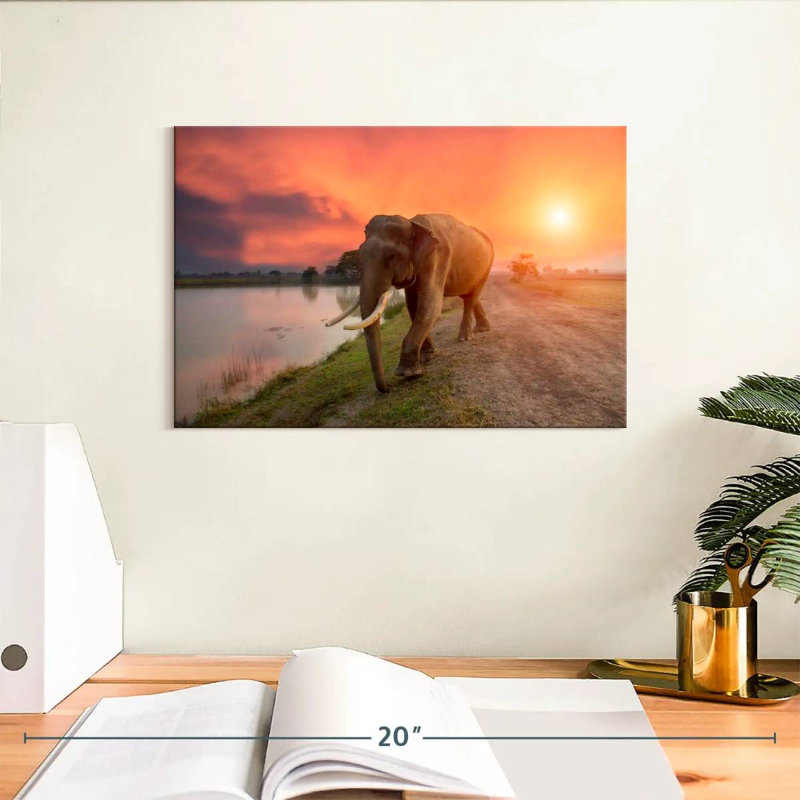 Surin Thailand Elephant, 8" H x 12" W