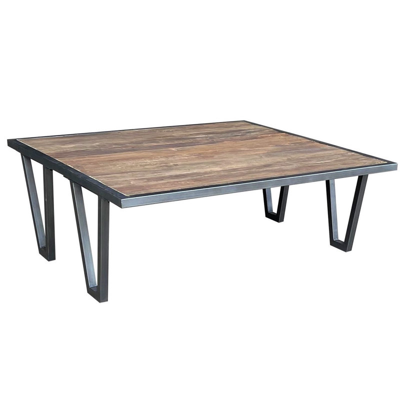 Solid Wood Top Coffee Table