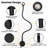 Flexible Gooseneck Bedside Reading Light Brightness Adjustable With Usb/type-c Charging Ports, Etl-listed Led Driver