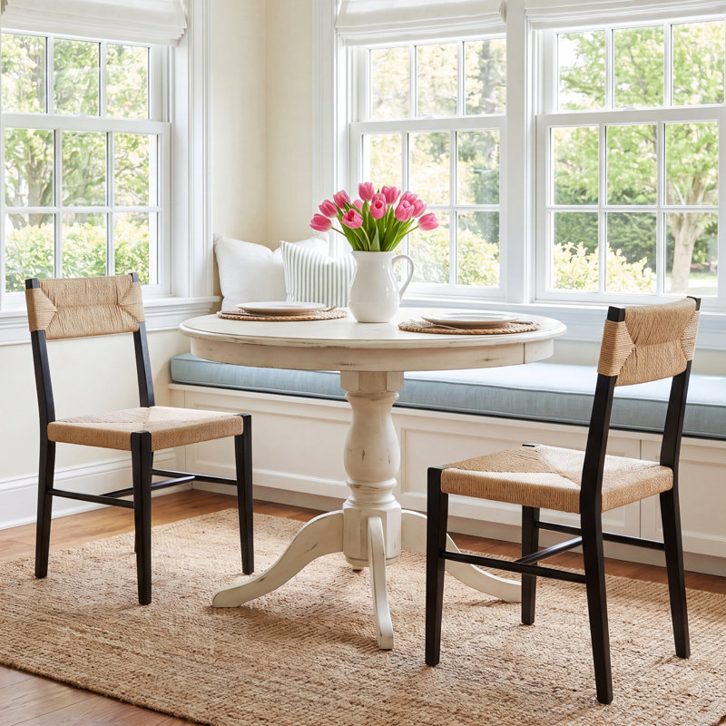 Gettysburg Solid Wood Solid Back Side Chair, Natural, Natural