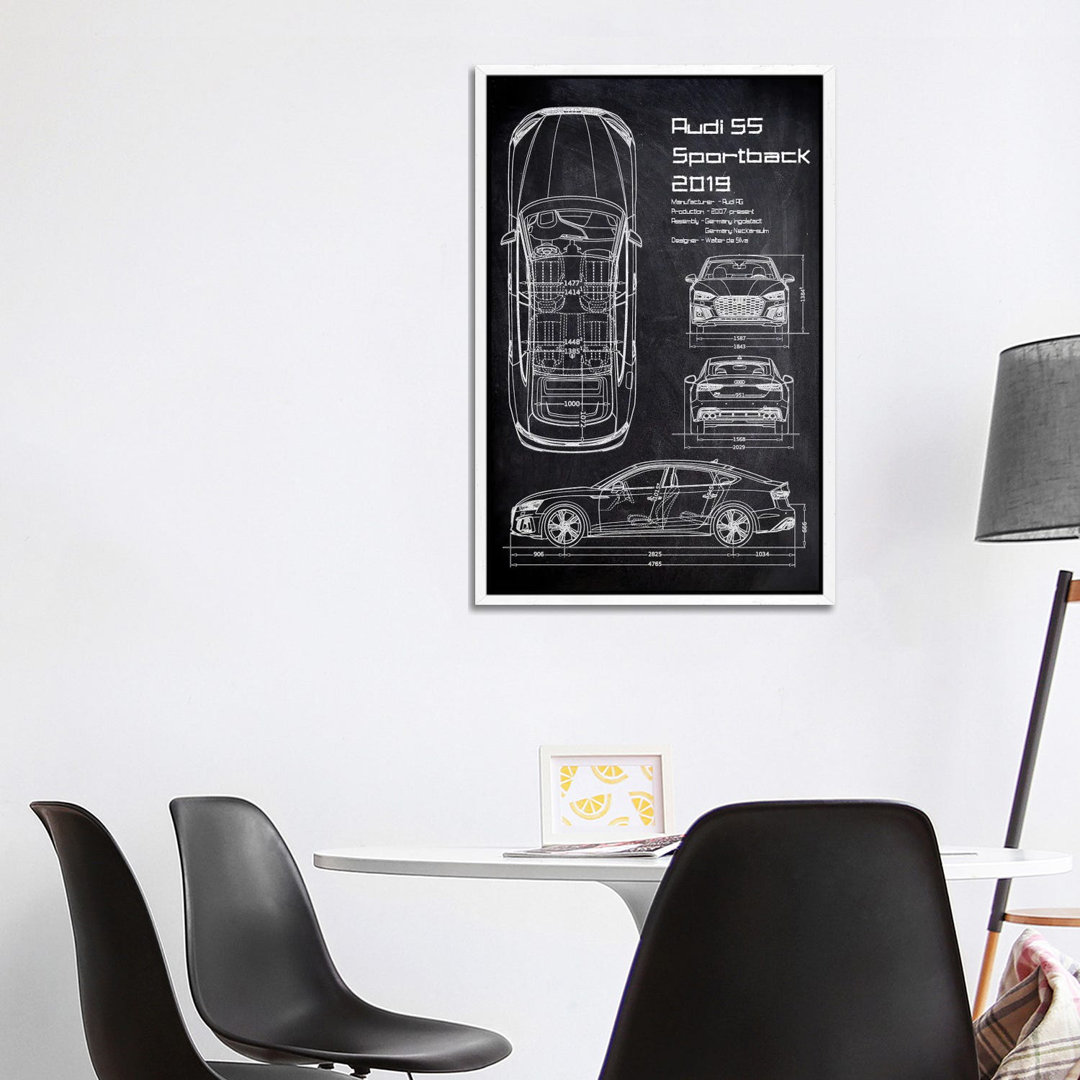 Audi S5 Sportback von Joseph Fernando - Galerie-verpackte Leinwand Giclée auf Leinwand