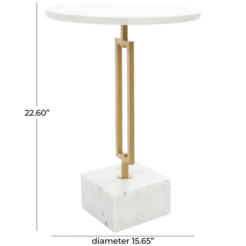Marble Top End Table