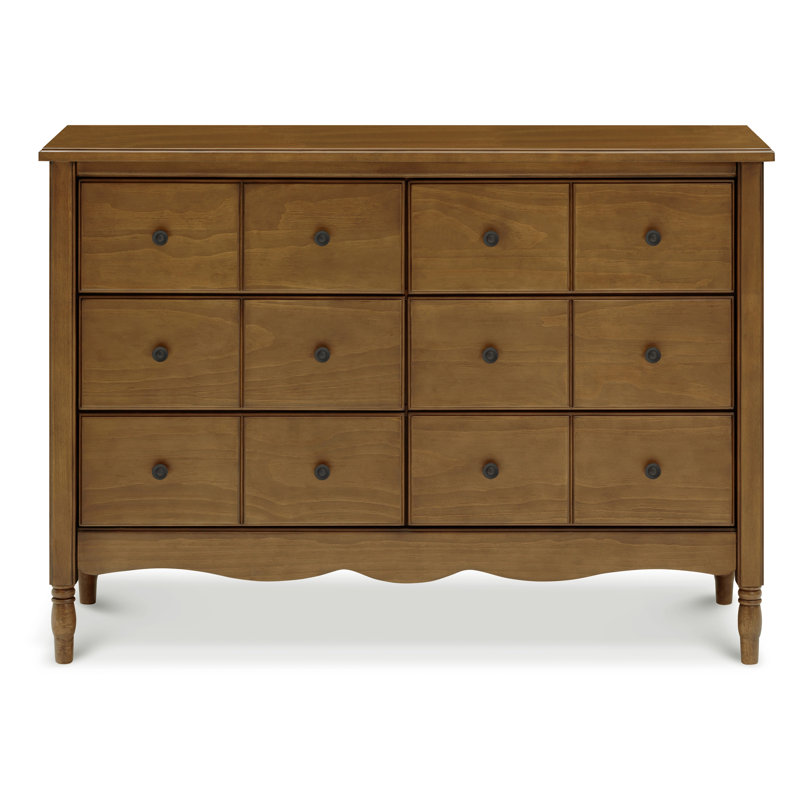 Liberty 6 Drawer 48" W Double Dresser, Natural Walnut