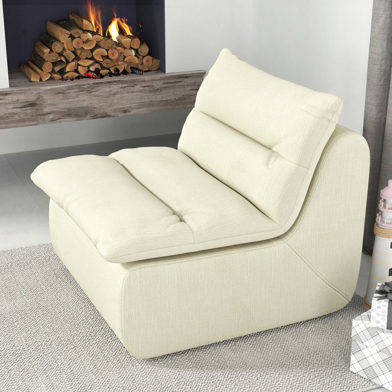 Canapé moderne sans accoudoirs, Beige