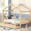 Lit simple en bois avec lit gigogne simple-1889709167