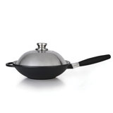 BergHOFF EuroCAST 11" Non-Stick Ceramic Aluminum Stir Fry Pan with Lid