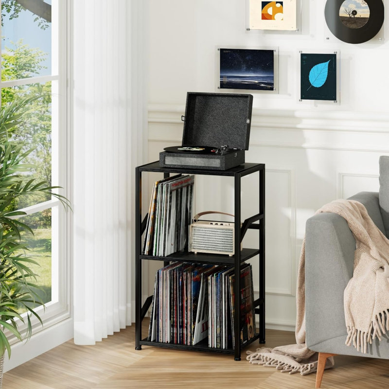 74 cm H Media Shelves, Black