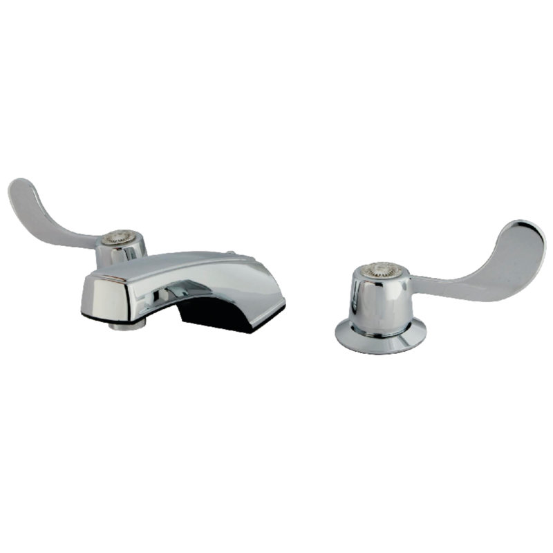 Widespread Bathroom Faucet with Drain Assembly, Satin Nickel