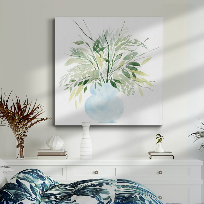 Toile tendue avec bouquet de verdure I-Premium Gallery - prête à être accrochée