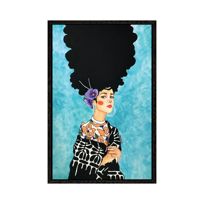 Truth Lies Low by Hülya Özdemir - Painting on Canvas, Black Floater Framed, 66.04cm H x 45.72cm W x 3.81cm D