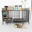 Cage pour animaux exquise avec rangement multifonctionnel et fabrication durable