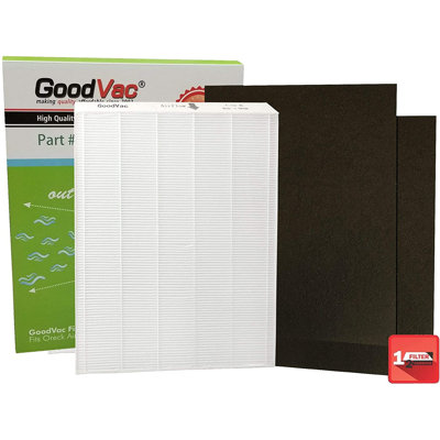 Goodvac Replacement To Fit Oreck Airinstinct 75, 100, 108, 150, 200 Hepa Air Filter With Odour Absorber 2 Pack