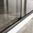 Double Sliding Glass Shower Door  60 In. W X 72 In. H Aluminum Framed Shower Enclosure With SGCC Clear Tempered Glass