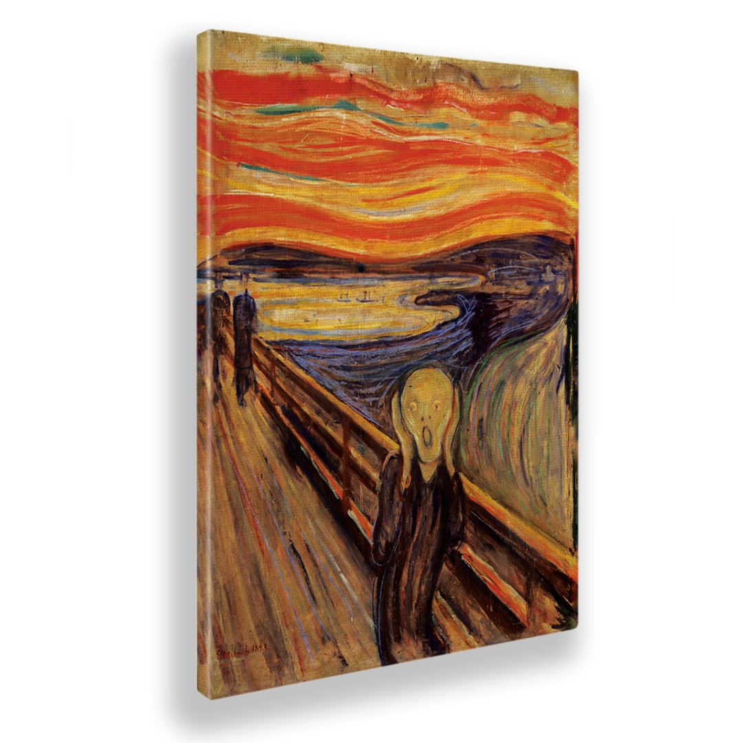 Leinwandbild The Scream von Edvard Munch