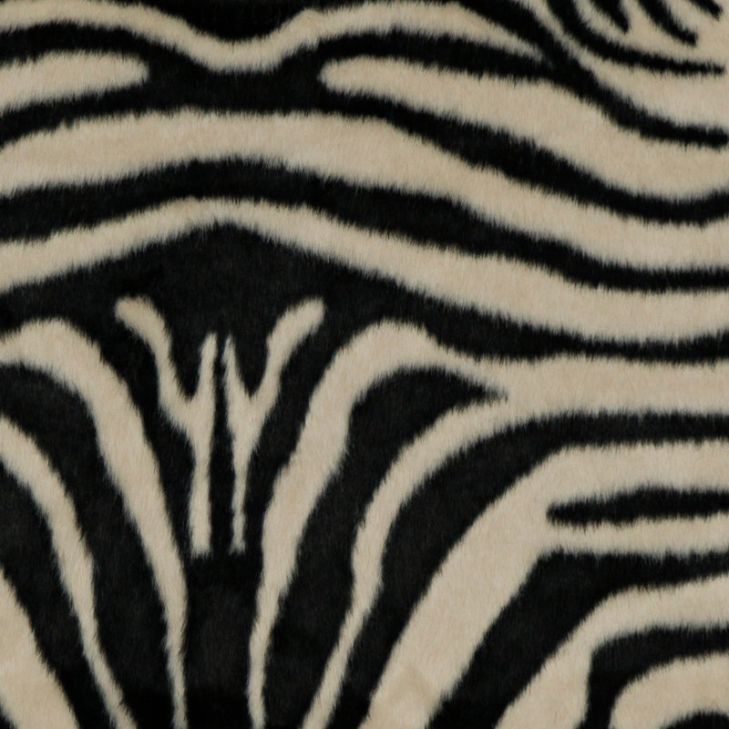 Tapis noir en simili cuir de vache touffeté à la main Lilianna, Novelty 4' x 5'