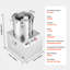 Food Processor Vegetable Chopper 15.9 Quart Food-Grade Stainless Steel Blender