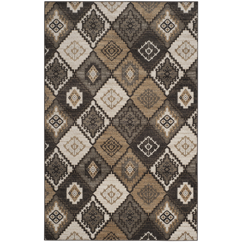 Abinante Performance Geometric Rug, Rectangle 6'7" x 9'2"