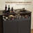 53" Coffee Bar Cabinet with Fridge Space – Fluted Buffet Sideboard with Wine Rack & Storage, Modern Mini Fridge Cabinet for Kitchen, Dining Room, Living Room