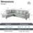 Bawan Faux Leather L-Shaped Sectional-2029014144-2029014198