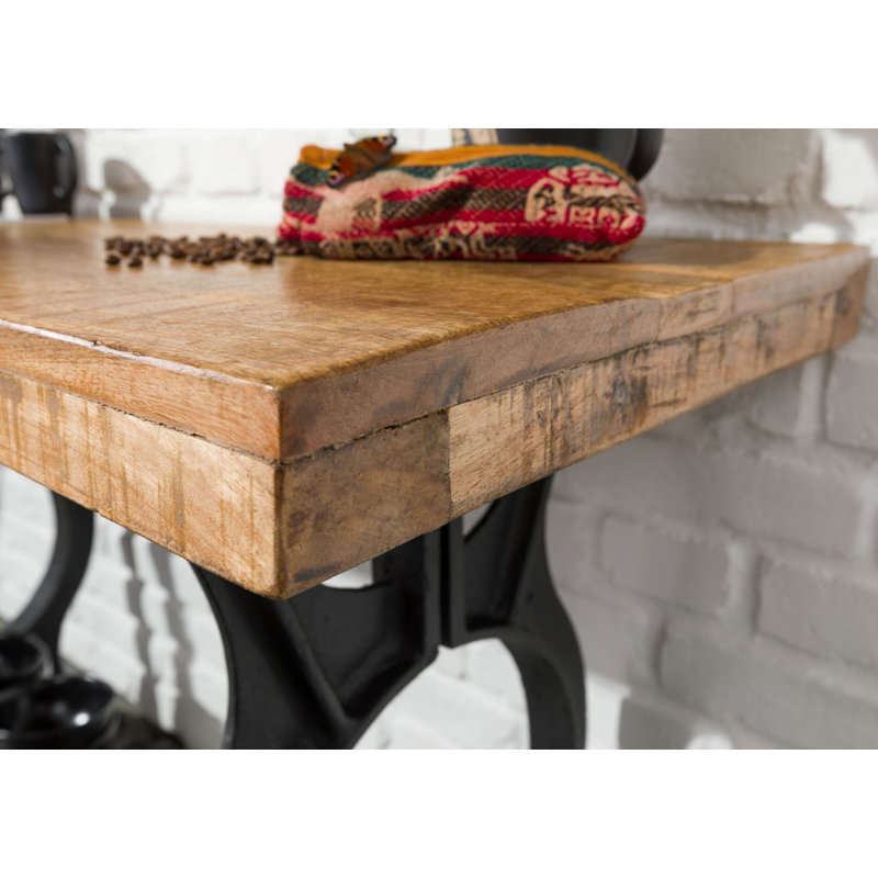 120cm Solid Wood Top Console Table